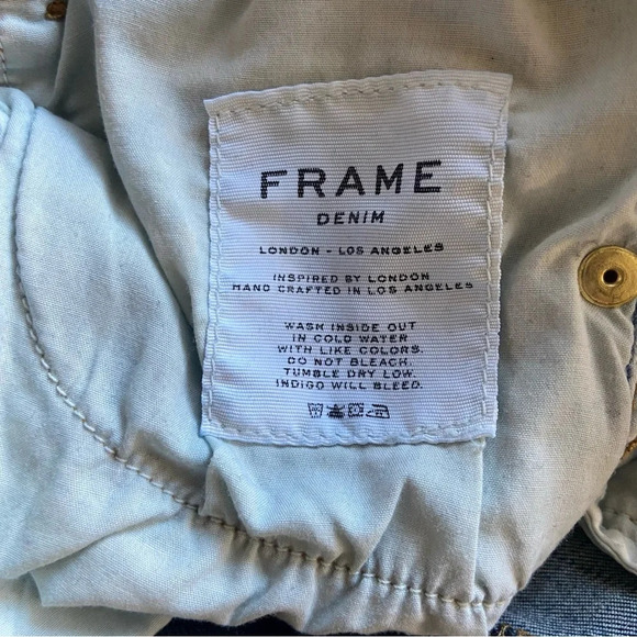 Frame Denim Le High Skinny Stagger Hem Jeans - Picture 10 of 10